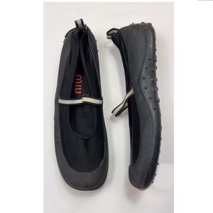 Miu miu bubble flats